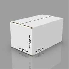 Картонная коробка 255*150*130 мм Т-23 белый
