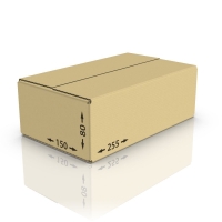 Картонная коробка 255*150*80 мм Т-23 бур.