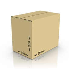 Картонная коробка 260*160*210 мм Т-22 бур.