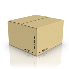 Картонная коробка 260*240*150 мм Т-24 бур.