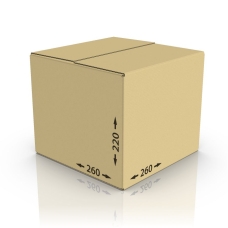 Картонная коробка 260*260*220 мм Т-22 бур.