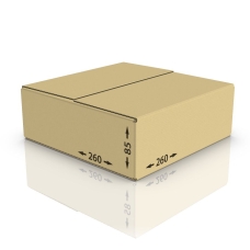 Картонная коробка 260*260*85 мм Т-23 бур.