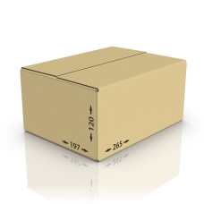 Картонная коробка 265*197*120 мм Т-23 бур.