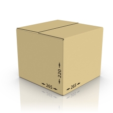Картонная коробка 265*265*220 мм Т-23 бур.