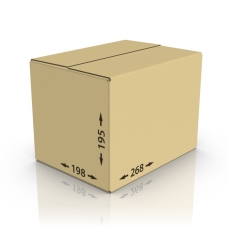 Картонная коробка 268*198*195 мм Т-23 бур.