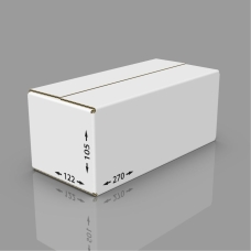 Картонная коробка 270*122*105 мм Т-23 бел.