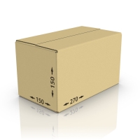 Картонная коробка 270*150*150 мм Т-22 бур.