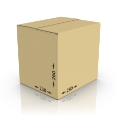 Картонная коробка 280*230*260 мм, Т-23 бур.