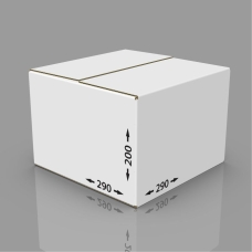 Картонная коробка 290*290*200 мм, Т-23 бел.