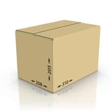 Картонная коробка 310*208*205 мм, Т-22 бур.