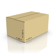 Картонная коробка 315*200*150 мм, Т-22 бур.