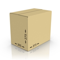 Картонная коробка 315*205*275 мм, Т-23 бур.