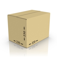 Картонная коробка 320*220*230 мм Т-23 бурый