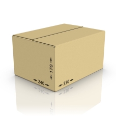 Картонная коробка 330*240*170 мм Т-23 бур.