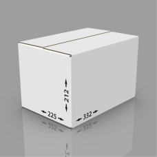 Картонная коробка 332*225*212 Т-23 бел.