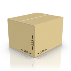 Картонная коробка 336*280*223 мм Т-22 бур.