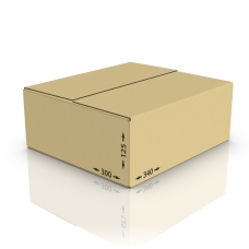 Картонная коробка 340*300*125 мм, Т-21 бур.