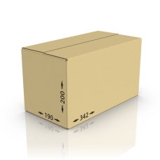 Картонная коробка 342*190*200 мм, Т-22 бур.