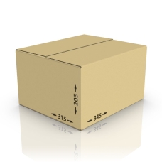Картонная коробка 345*315*205 мм, Т-23 бур.
