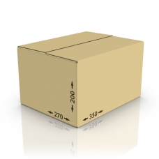 Картонная коробка 350*270*200 мм, Т-23 бур.