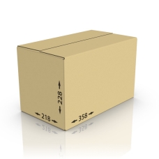 Картонная коробка 358*218*228 мм, Т-22 бур.