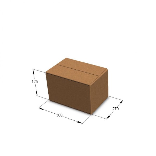 Картонная коробка 360*270*125 мм, бур.
