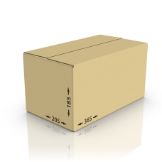 Картонная коробка 365*205*185 мм, Т-23 бур.