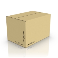 Картонная коробка 380*253*237 мм Т-24 'С' бурый ГОСТ