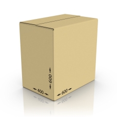 Картонная коробка 600*400*600 мм П-32 бурый