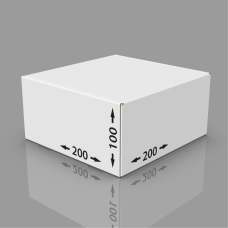 Гофроупаковка FEFCO 0427 (200*200*100 мм) МгК Т-23 бел. "Е"
