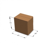 Картонная коробка 470*260*710 мм, Т-24 бур.